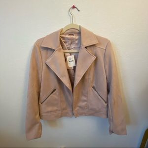 philosophy blush faux leather jacket